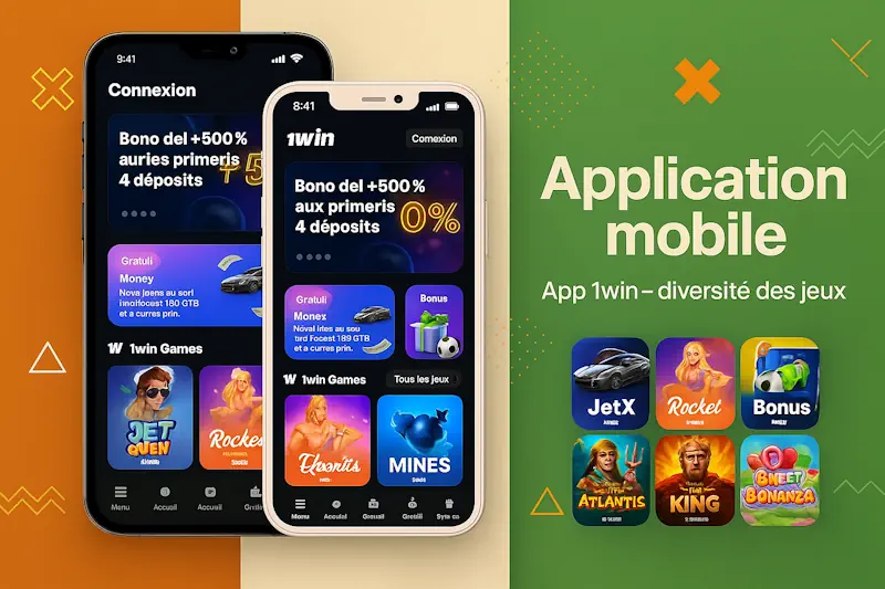 Types de jeux disponibles dans l’application 1win apk Android