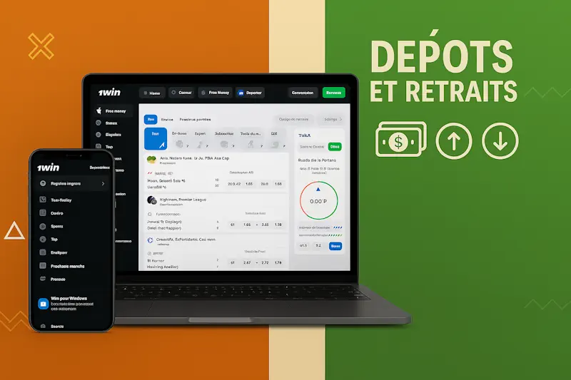 1win paris sportif — dépôts et retraits