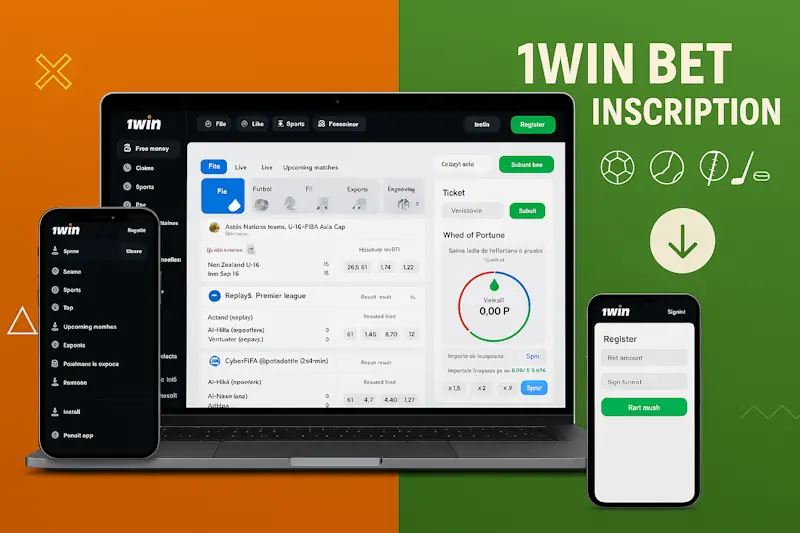 1win bet inscription