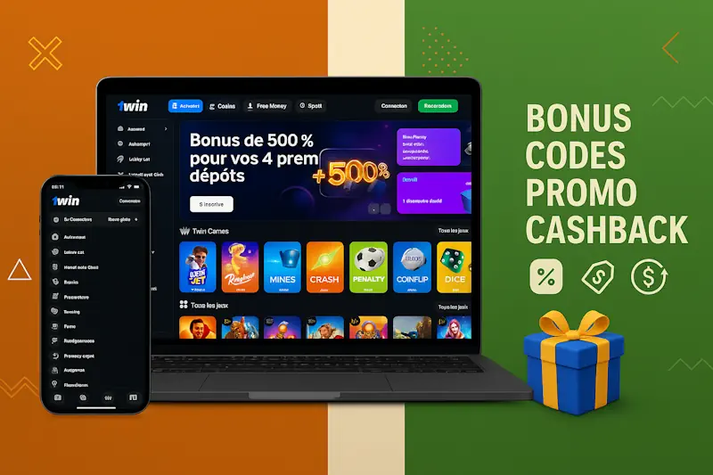 Bonus, codes promo, cashback